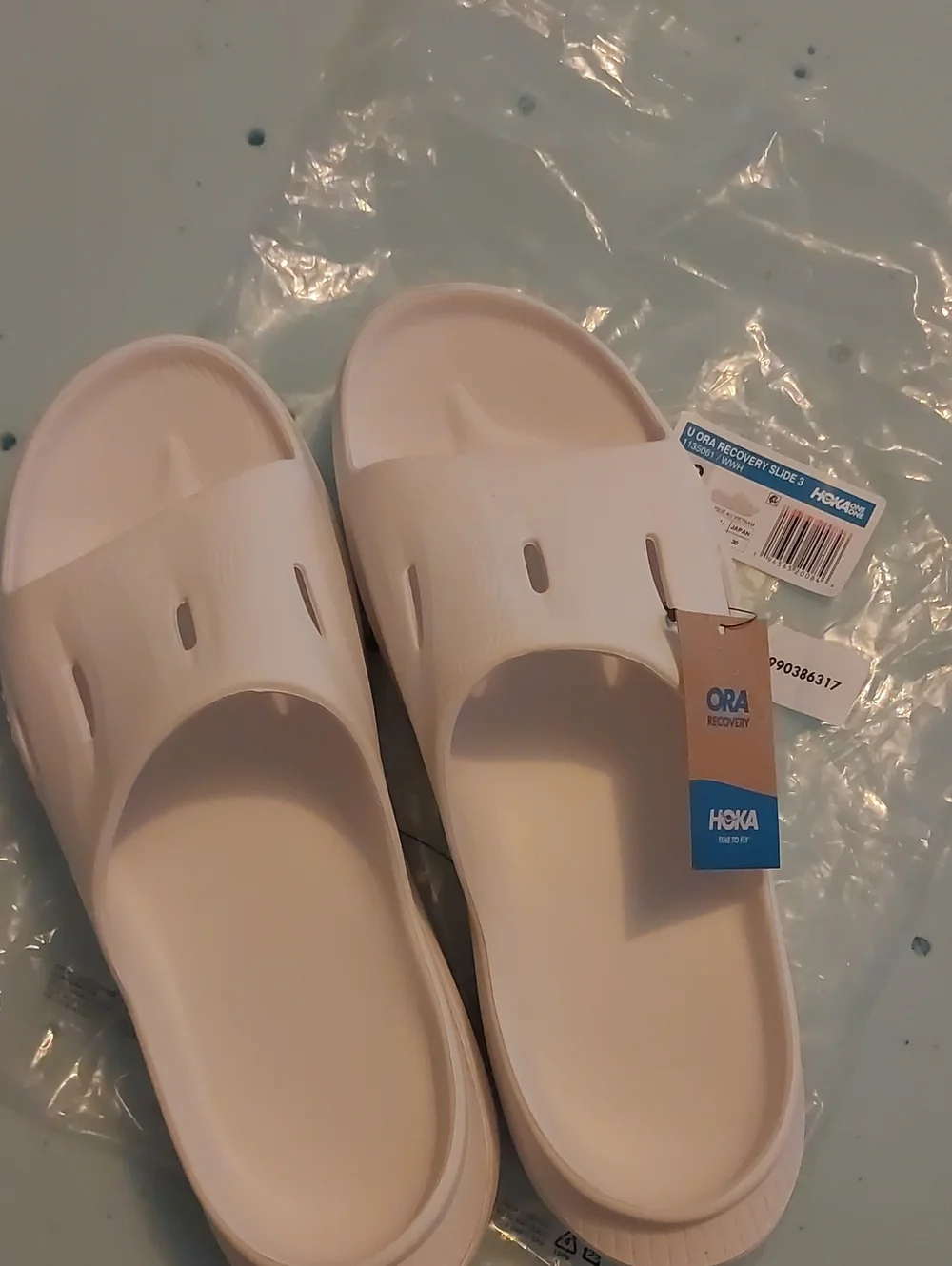 Hoka White Ora Recovery Slide